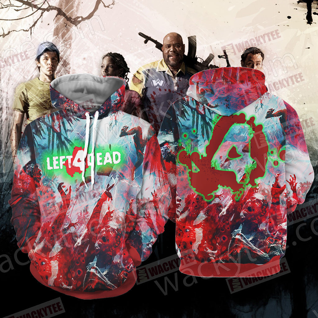 Left 4 Dead Video Game Unisex 3D T-shirt Hoodie