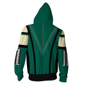 Guardians Of The Galaxy Mantis Girl Cosplay Zip Up Hoodie Jacket   