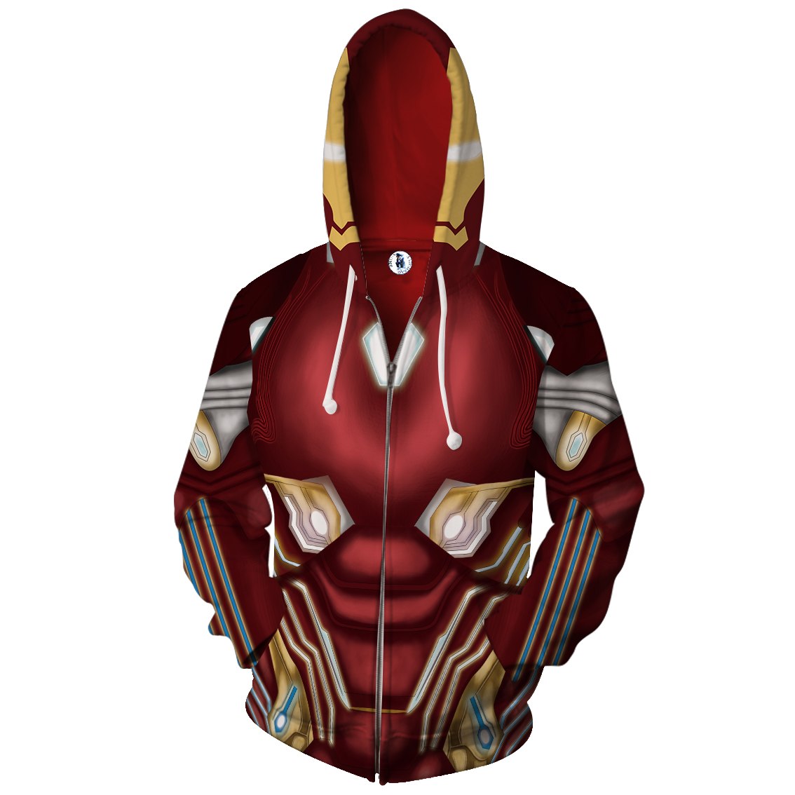 Iron Man Mark L Cosplay Zip Up Hoodie Jacket