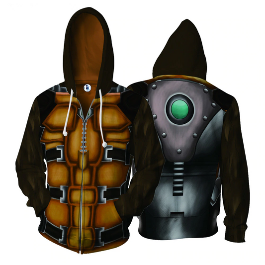 Rocket Raccoon Cosplay Zip Up Hoodie Jacket 5XL
