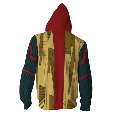Vision Cosplay Zip Up Hoodie Jacket