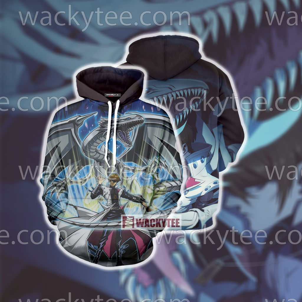 Yu Gi Oh! Seto Kaiba And Blue-eyes White Dragon T-shirt Hoodie