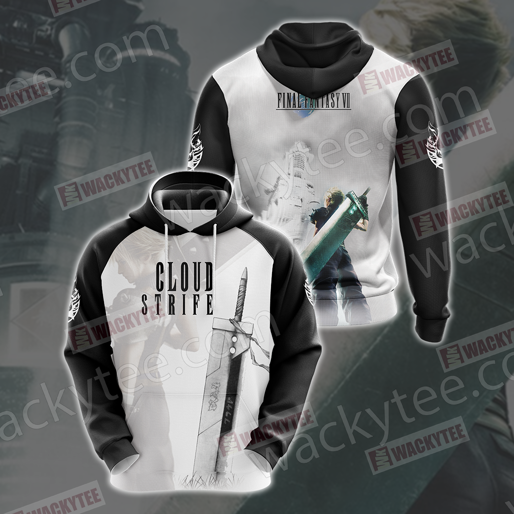 Final Fantasy VII - Cloud Strife Unisex 3D T-shirt Hoodie
