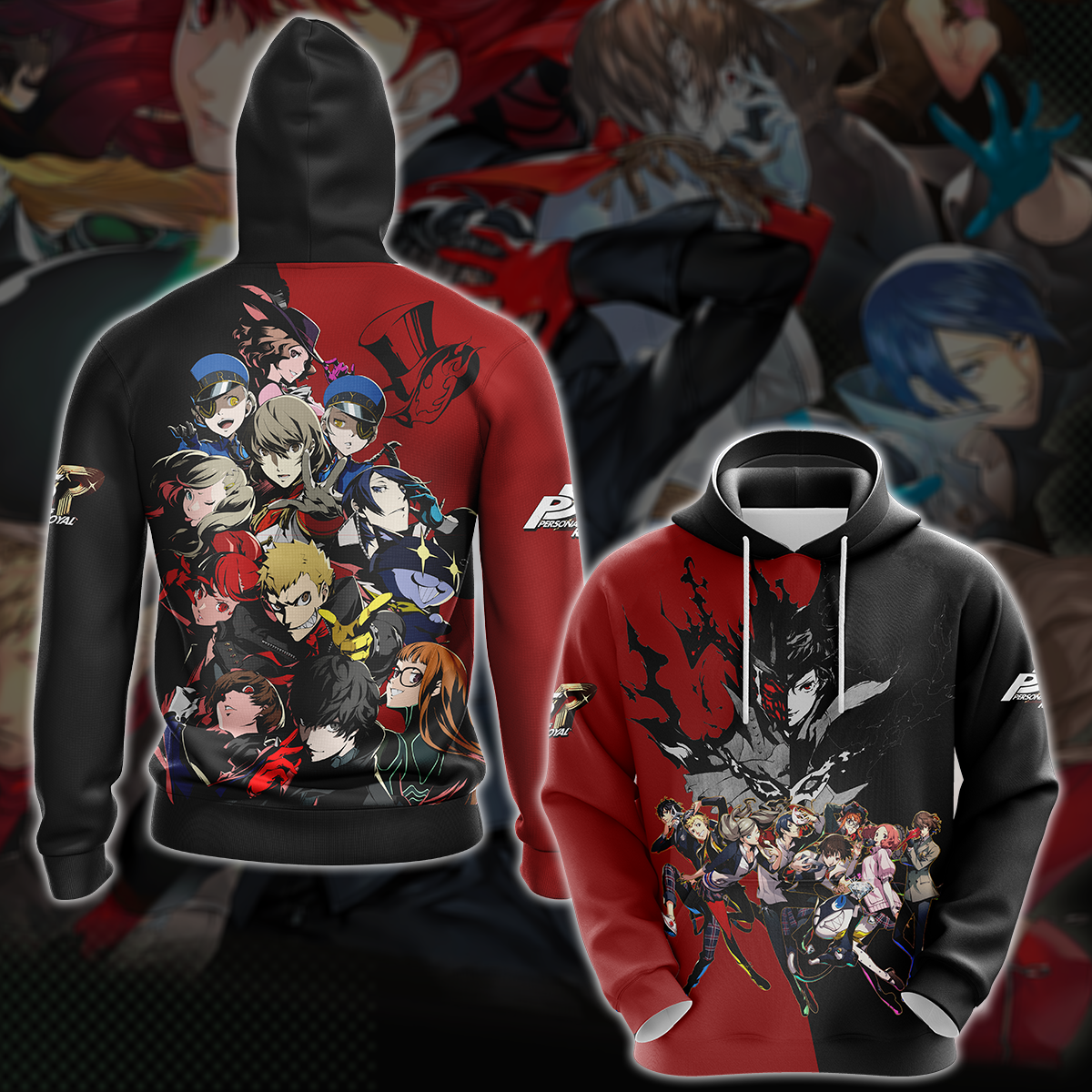 Persona 5 Royal Video Game 3D All Over Printed T-shirt Tank Top Zip Hoodie Pullover Hoodie Hawaiian Shirt Beach Shorts Jogger Hoodie