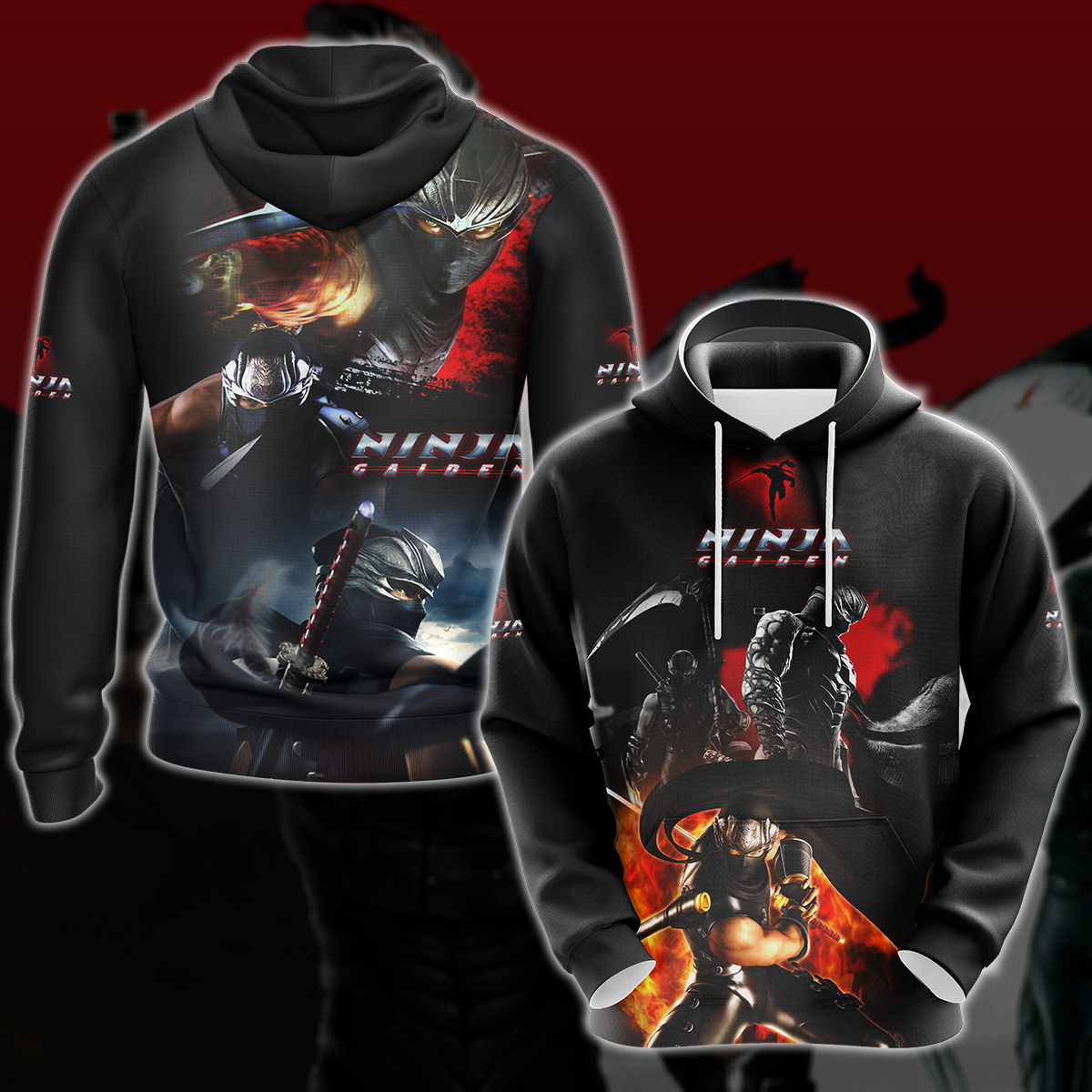 Ninja Gaiden Video Game 3D All Over Print T-shirt Tank Top Zip Hoodie Pullover Hoodie Hawaiian Shirt Beach Shorts Jogger Hoodie
