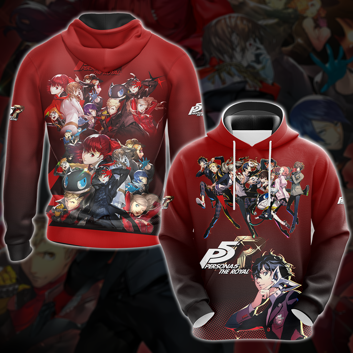 Persona 5 Royal Video Game 3D All Over Print T-shirt Tank Top Zip Hoodie Pullover Hoodie Hawaiian Shirt Beach Shorts Jogger Hoodie
