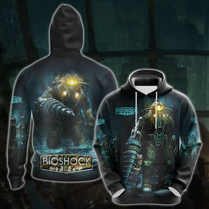 BioShock Video Game All Over Printed T-shirt Tank Top Zip Hoodie Pullover Hoodie Hawaiian Shirt Beach Shorts Joggers Hoodie S 