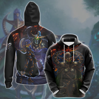 World Of Warcraft Maiev Shadowsong Video Game All Over Printed T-shirt Tank Top Zip Hoodie Pullover Hoodie Hawaiian Shirt Beach Shorts Joggers Hoodie