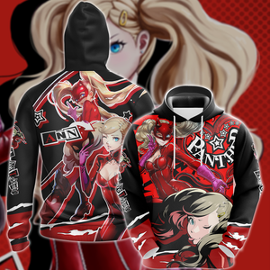 Persona 5 Strikers Ann Takamaki Video Game 3D All Over Print T-shirt Tank Top Zip Hoodie Pullover Hoodie Hawaiian Shirt Beach Shorts Jogger Hoodie S 