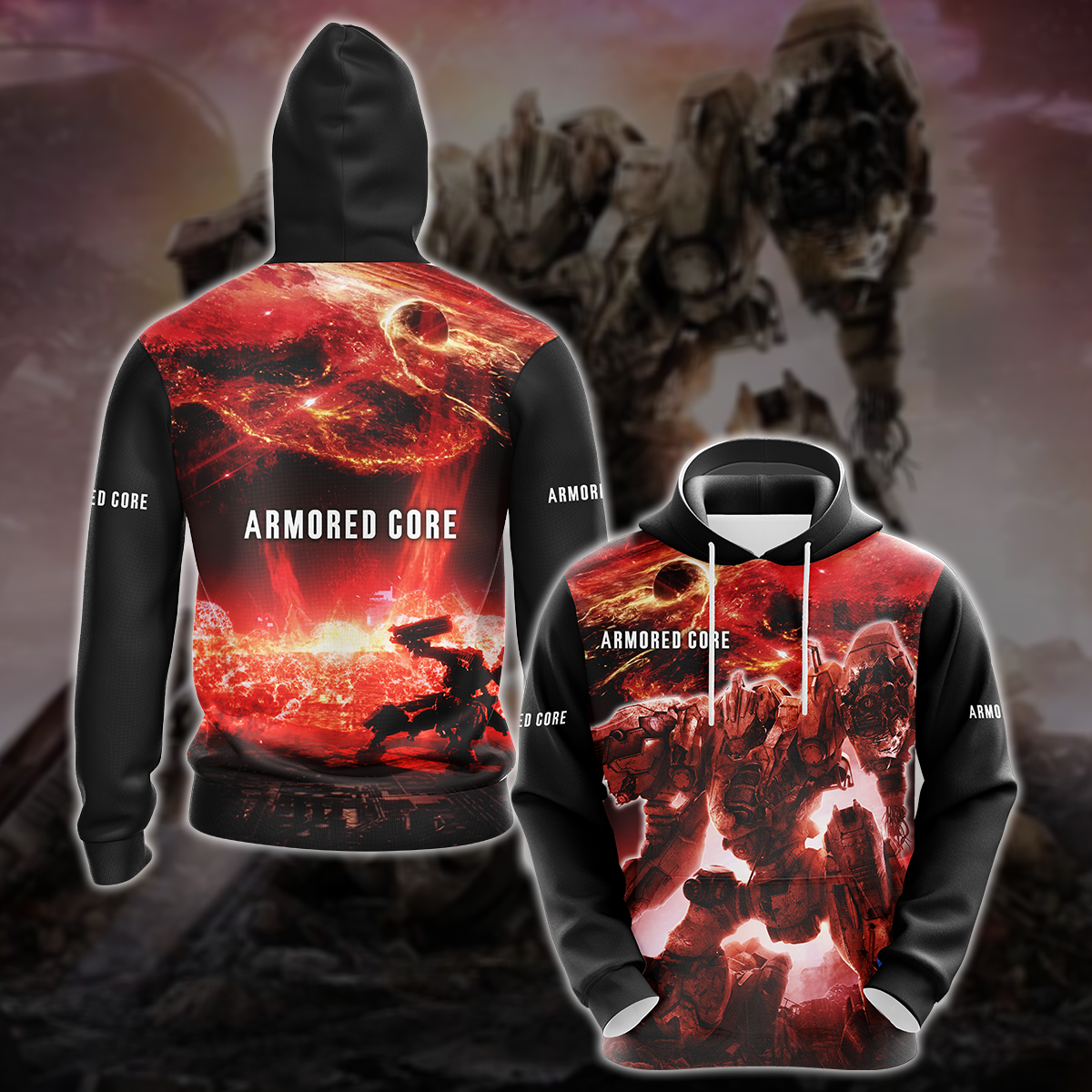 Armored Core Video Game All-Over T-shirt Hoodie Tank Top Hawaiian Shirt Beach Shorts Joggers Hoodie