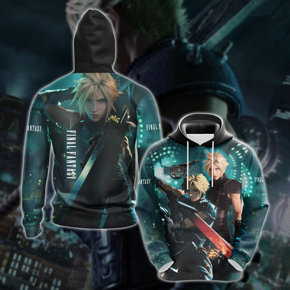 Final Fantasy VII Remake Video Game 3D All Over Printed T-shirt Tank Top Zip Hoodie Pullover Hoodie Hawaiian Shirt Beach Shorts Jogger Hoodie