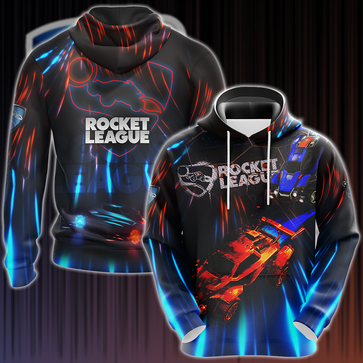 Rocket League Video Game 3D All Over Print T-shirt Tank Top Zip Hoodie Pullover Hoodie Hawaiian Shirt Beach Shorts Jogger Hoodie