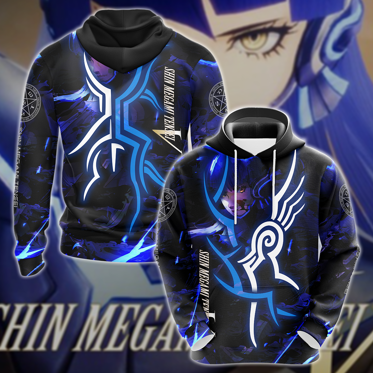 Shin Megami Tensei V 3D All Over Print T-shirt Tank Top Zip Hoodie Pullover Hoodie Hawaiian Shirt Beach Shorts Jogger Hoodie