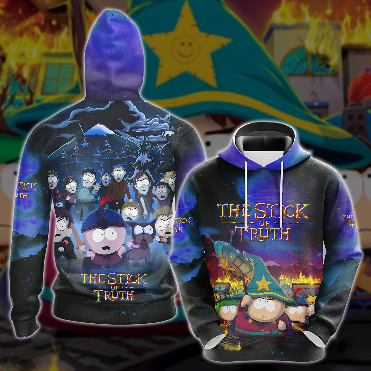 The Stick of Truth Video Game All-Over T-shirt Hoodie Tank Top Hawaiian Shirt Beach Shorts Joggers Hoodie