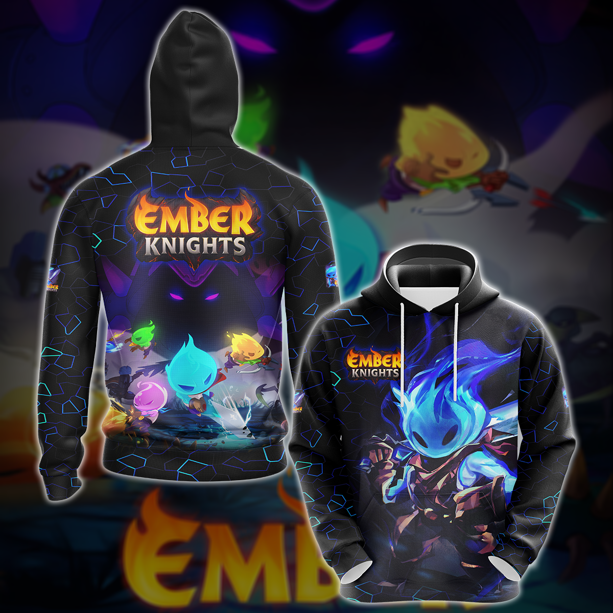 Ember Knights Video Game 3D All Over Printed T-shirt Tank Top Zip Hoodie Pullover Hoodie Hawaiian Shirt Beach Shorts Jogger Hoodie
