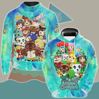 Animal Crossing New Horizons Video Game 3D All Over Print T-shirt Tank Top Zip Hoodie Pullover Hoodie Hawaiian Shirt Beach Shorts Jogger Hoodie