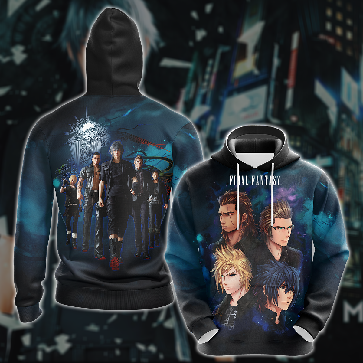 Final Fantasy XV Video Game 3D All Over Printed T-shirt Tank Top Zip Hoodie Pullover Hoodie Hawaiian Shirt Beach Shorts Jogger Hoodie