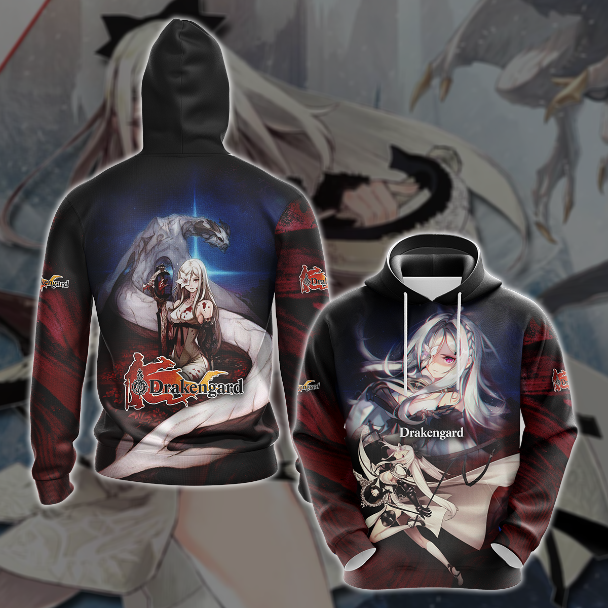 Drakengard Zero Video Game 3D All Over Printed T-shirt Tank Top Zip Hoodie Pullover Hoodie Hawaiian Shirt Beach Shorts Jogger Hoodie
