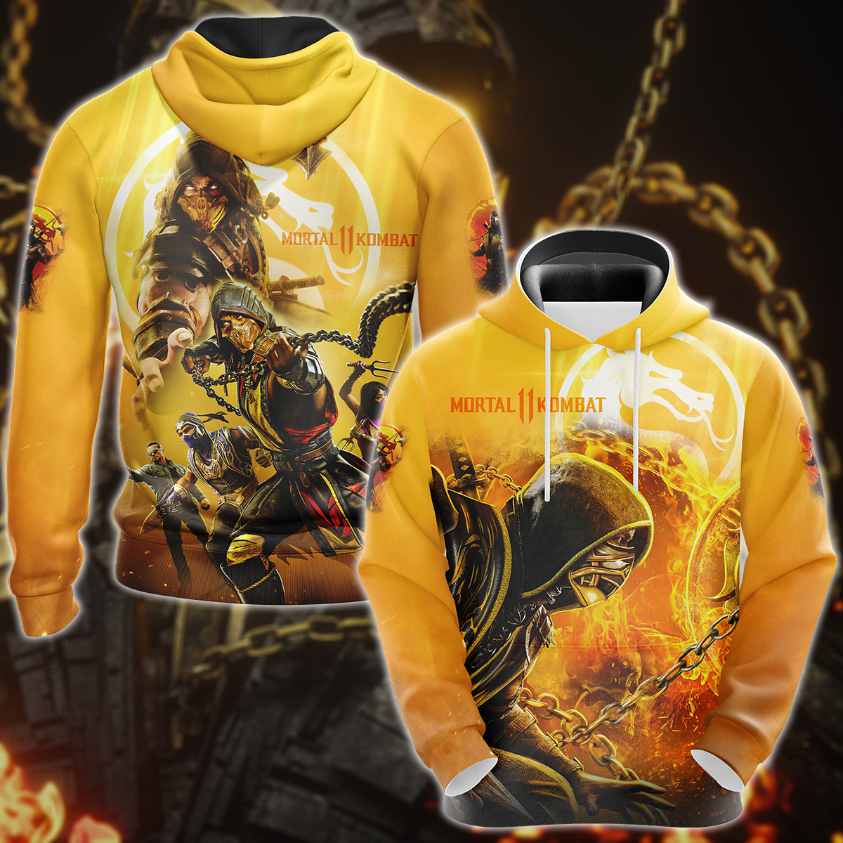 Mortal Kombat Video Game 3D All Over Print T-shirt Tank Top Zip Hoodie Pullover Hoodie Hawaiian Shirt Beach Shorts Jogger Hoodie
