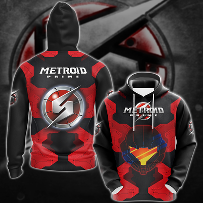 Metroid Prime Remastered Video Game 3D All Over Printed T-shirt Tank Top Zip Hoodie Pullover Hoodie Hawaiian Shirt Beach Shorts Jogger Hoodie