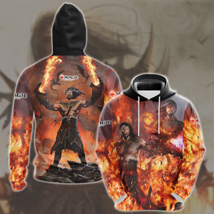 Magic: The Gathering Sarkhan Vol Video Game All Over Printed T-shirt Tank Top Zip Hoodie Pullover Hoodie Hawaiian Shirt Beach Shorts Joggers Hoodie S 