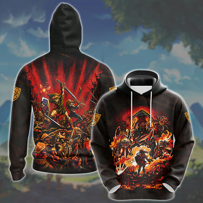 The Legend of Zelda Ocarina of Time Video Game All Over Printed T-shirt Tank Top Zip Hoodie Pullover Hoodie Hawaiian Shirt Beach Shorts Joggers