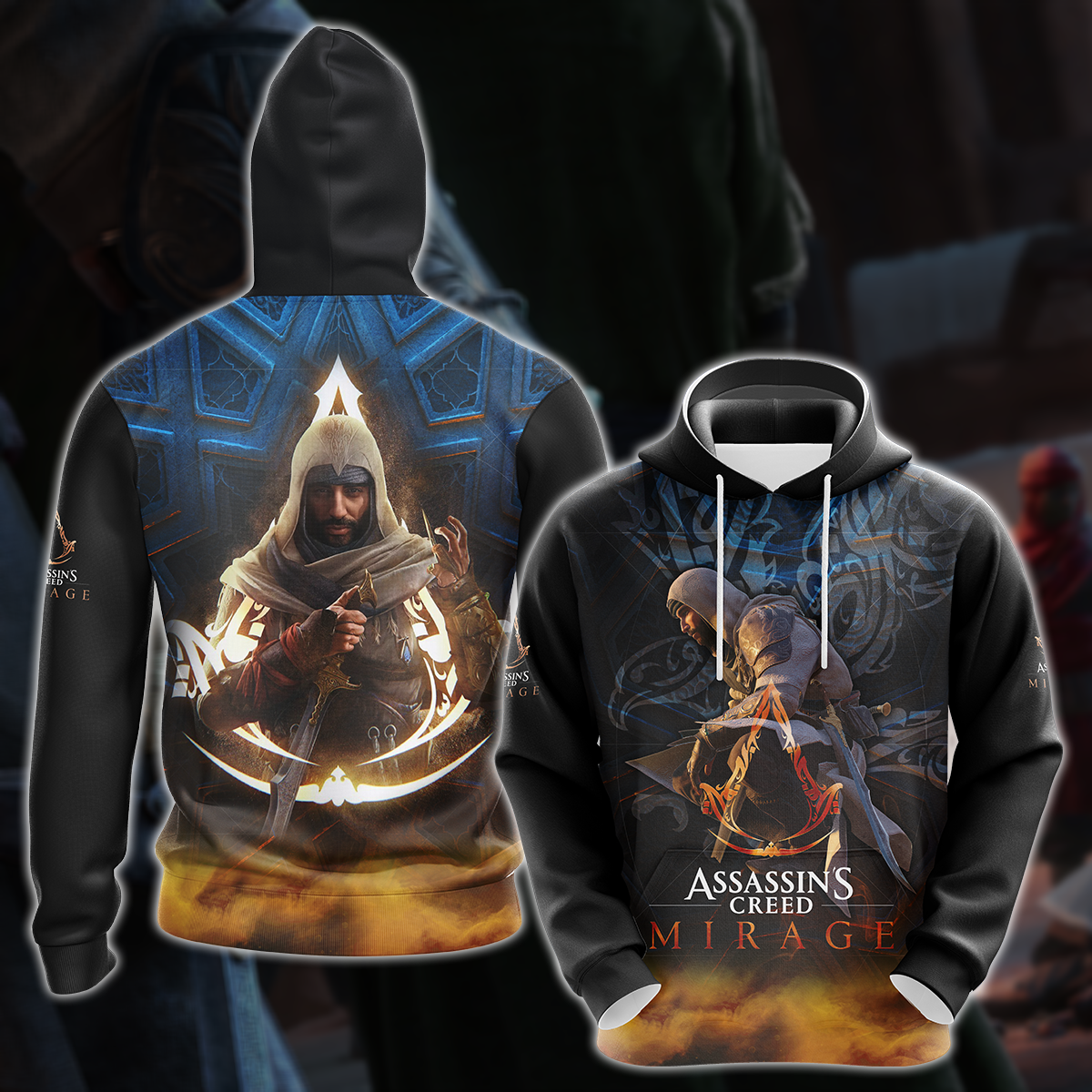 Assassin's Creed Mirage Video Game All Over Printed T-shirt Tank Top Zip Hoodie Pullover Hoodie Hawaiian Shirt Beach Shorts Joggers Hoodie