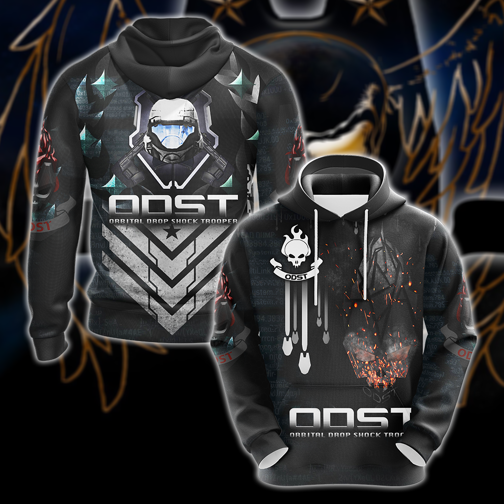 Halo ODST All Over Print T-shirt Tank Top Zip Hoodie Pullover Hoodie Hawaiian Shirt Hoodie