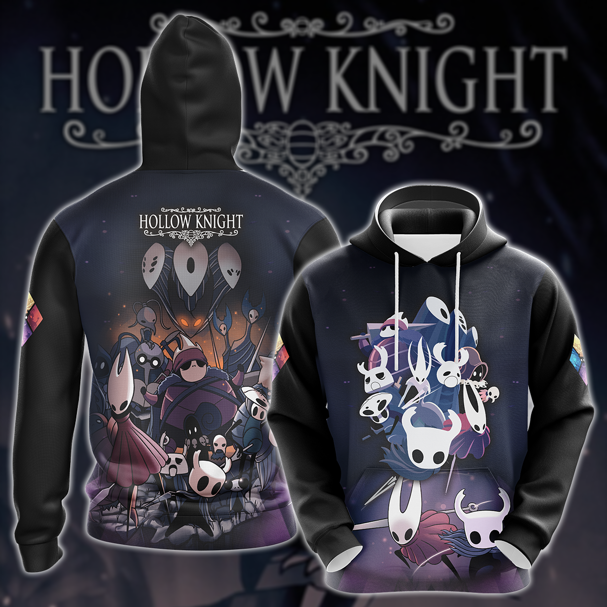Hollow Knight Video Game 3D All Over Printed T-shirt Tank Top Zip Hoodie Pullover Hoodie Hawaiian Shirt Beach Shorts Joggers Hoodie