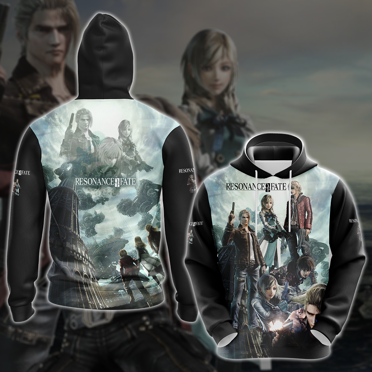 Resonance of Fate Video Game 3D All Over Printed T-shirt Tank Top Zip Hoodie Pullover Hoodie Hawaiian Shirt Beach Shorts Jogger Hoodie