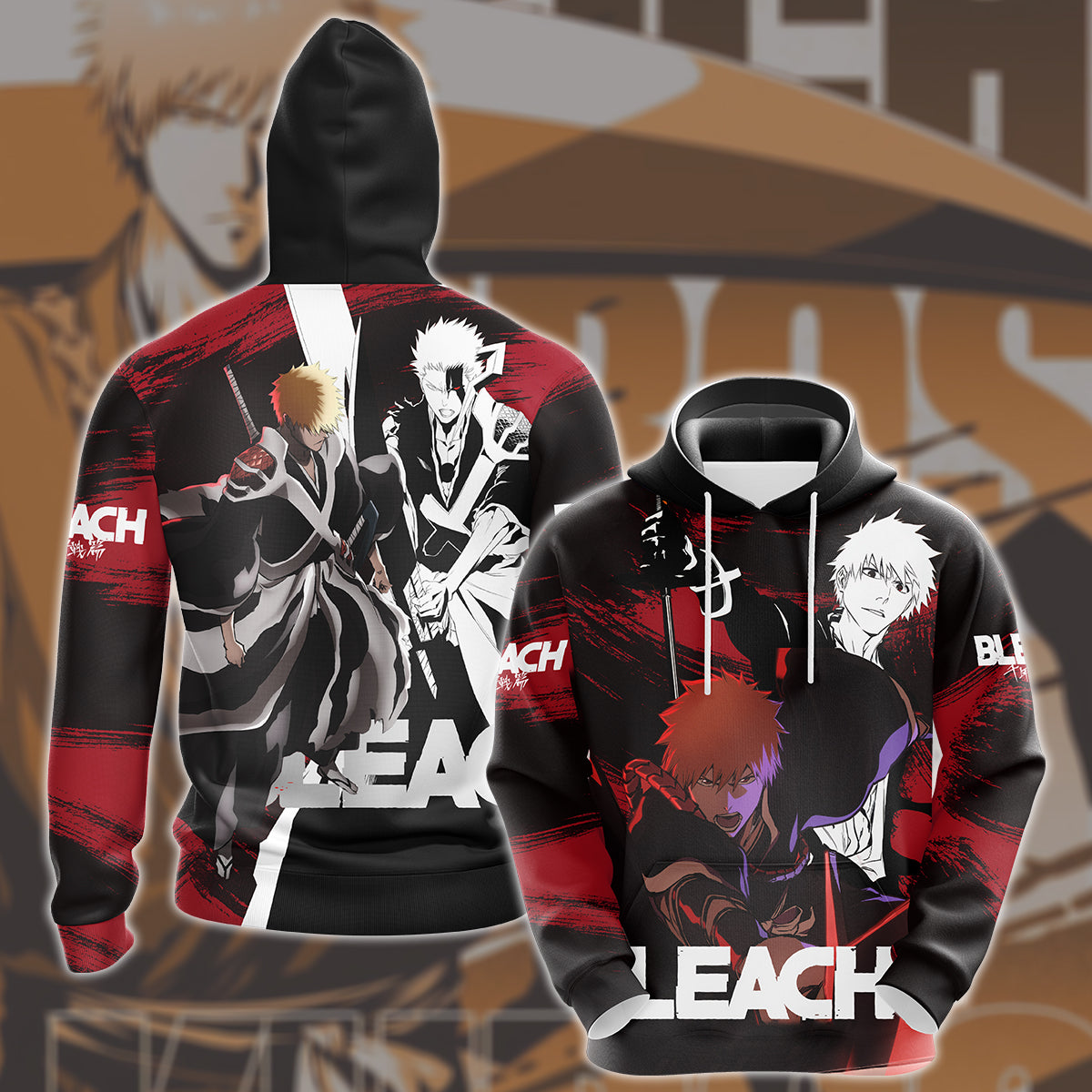 Bleach: Thousand-Year Blood War Manga Anime All Over Printed T-shirt Tank Top Zip Hoodie Pullover Hoodie Hawaiian Shirt Beach Shorts Joggers