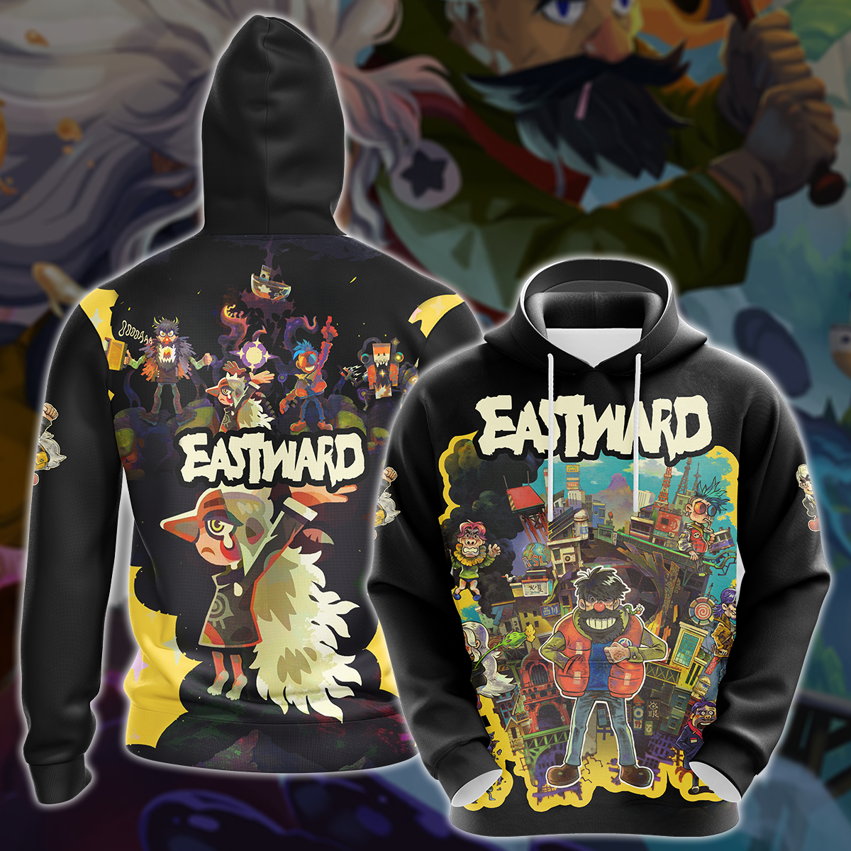 Eastward Video Game 3D All Over Printed T-shirt Tank Top Zip Hoodie Pullover Hoodie Hawaiian Shirt Beach Shorts Joggers Hoodie