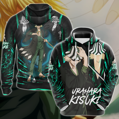 Bleach Kisuke Urahara Anime Manga 3D All Over Print T-shirt Tank Top Zip Hoodie Pullover Hoodie Hawaiian Shirt Beach Shorts Jogger Hoodie