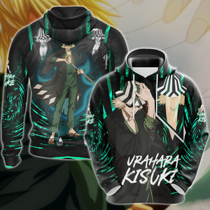 Bleach Kisuke Urahara Anime Manga 3D All Over Print T-shirt Tank Top Zip Hoodie Pullover Hoodie Hawaiian Shirt Beach Shorts Jogger Hoodie S 