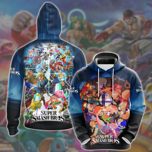 Super Smash Bros. Video Game All Over Printed T-shirt Tank Top Zip Hoodie Pullover Hoodie Hawaiian Shirt Beach Shorts Joggers Hoodie S 