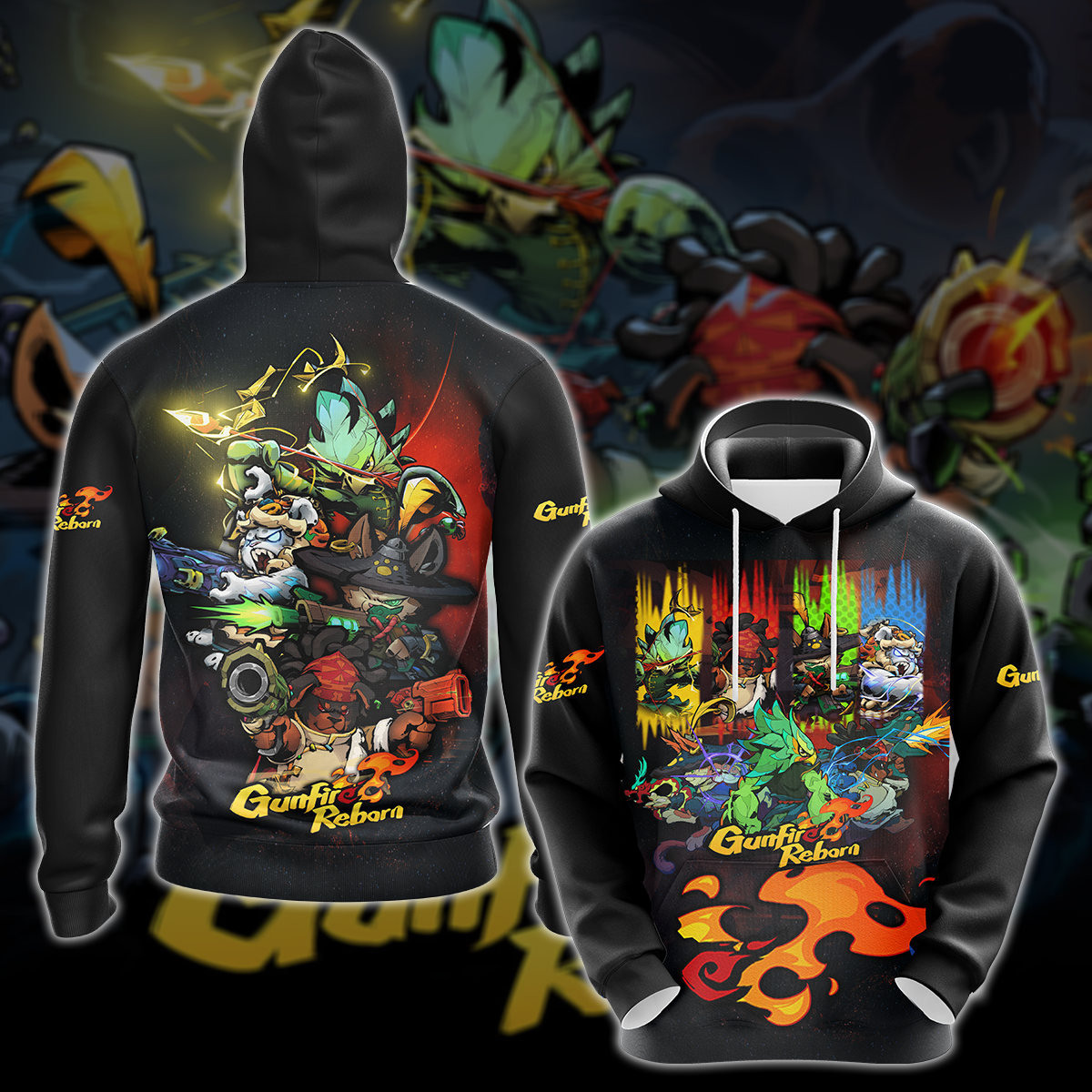 Gunfire Reborn Video Game 3D All Over Printed T-shirt Tank Top Zip Hoodie Pullover Hoodie Hawaiian Shirt Beach Shorts Jogger Hoodie