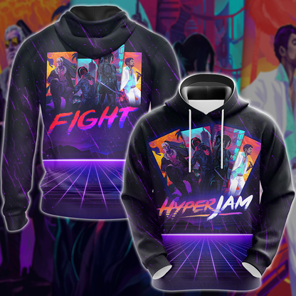Hyper Jam Video Game 3D All Over Print T-shirt Tank Top Zip Hoodie Pullover Hoodie Hawaiian Shirt Beach Shorts Jogger Hoodie