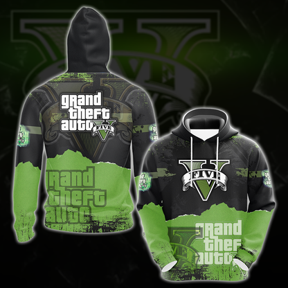 Grand Theft Auto V All Over Print T-shirt Tank Top Zip Hoodie Pullover Hoodie Hawaiian Shirt Hoodie