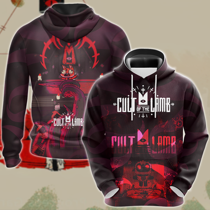 Cult of the Lamb Video Game 3D All Over Print T-shirt Tank Top Zip Hoodie Pullover Hoodie Hawaiian Shirt Beach Shorts Jogger Hoodie