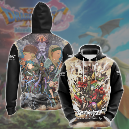 Dragon Quest XI: Echoes of an Elusive Age Video Game All Over Printed T-shirt Tank Top Zip Hoodie Pullover Hoodie Hawaiian Shirt Beach Shorts Joggers Hoodie