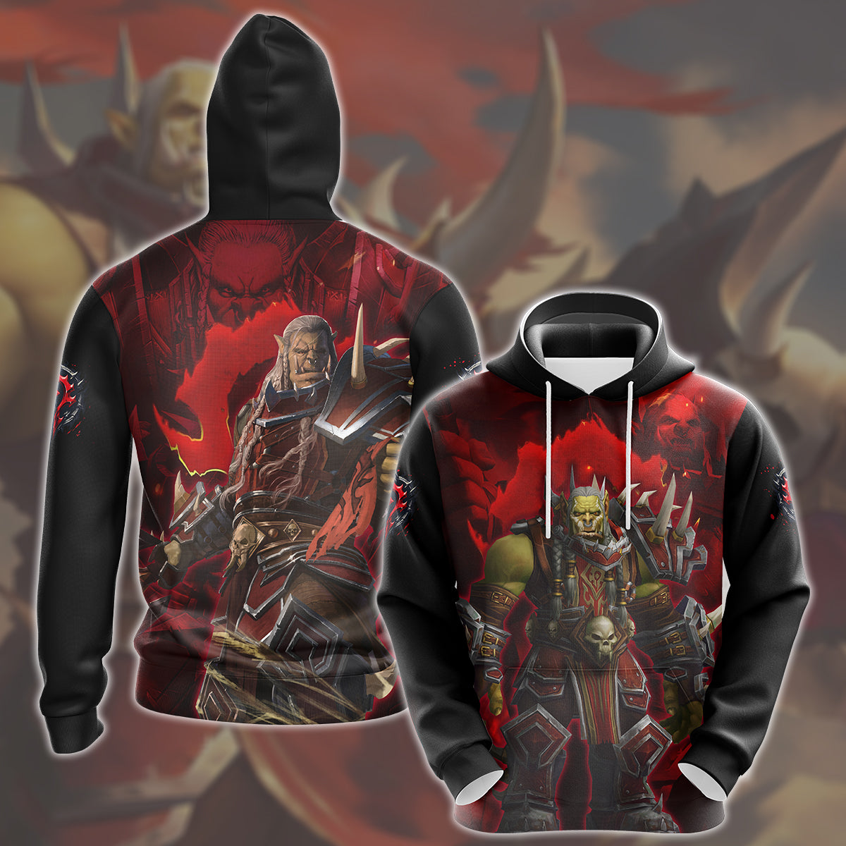 World Of Warcraft Varok Saurfang Video Game All Over Printed T-shirt Tank Top Zip Hoodie Pullover Hoodie Hawaiian Shirt Beach Shorts Joggers Hoodie