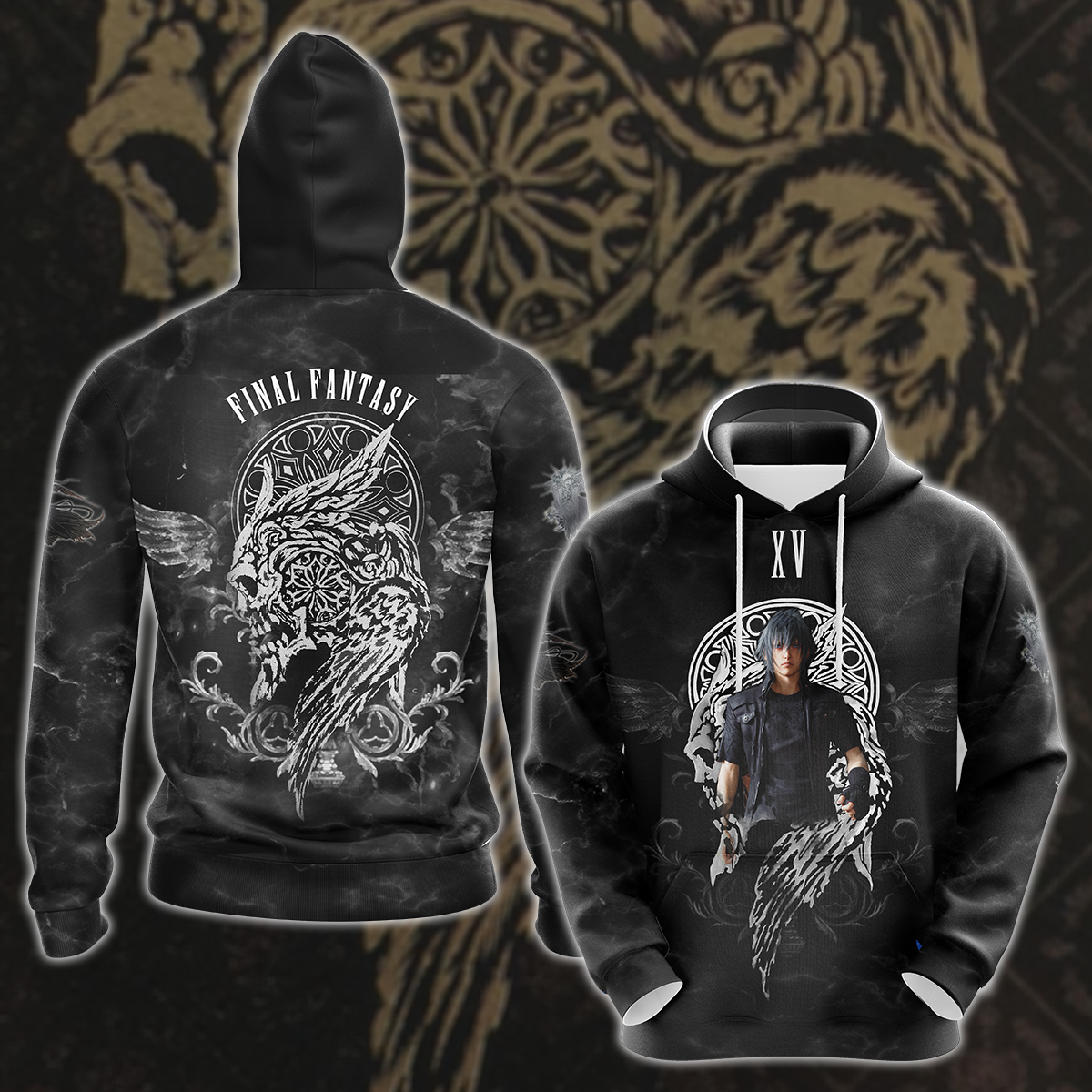 Final Fantasy XV Video Game 3D All Over Printed T-shirt Tank Top Zip Hoodie Pullover Hoodie Hawaiian Shirt Beach Shorts Jogger Hoodie