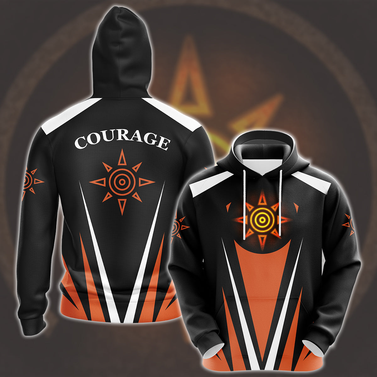 Digimon Crest Of Courage Video Game All Over Printed T-shirt Tank Top Zip Hoodie Pullover Hoodie Hawaiian Shirt Beach Shorts Joggers Hoodie