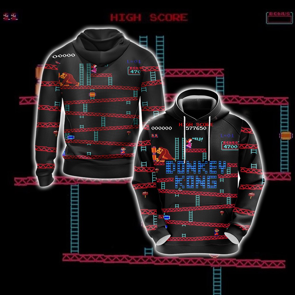 Donkey Kong New Game Unisex 3D T-shirt Hoodie