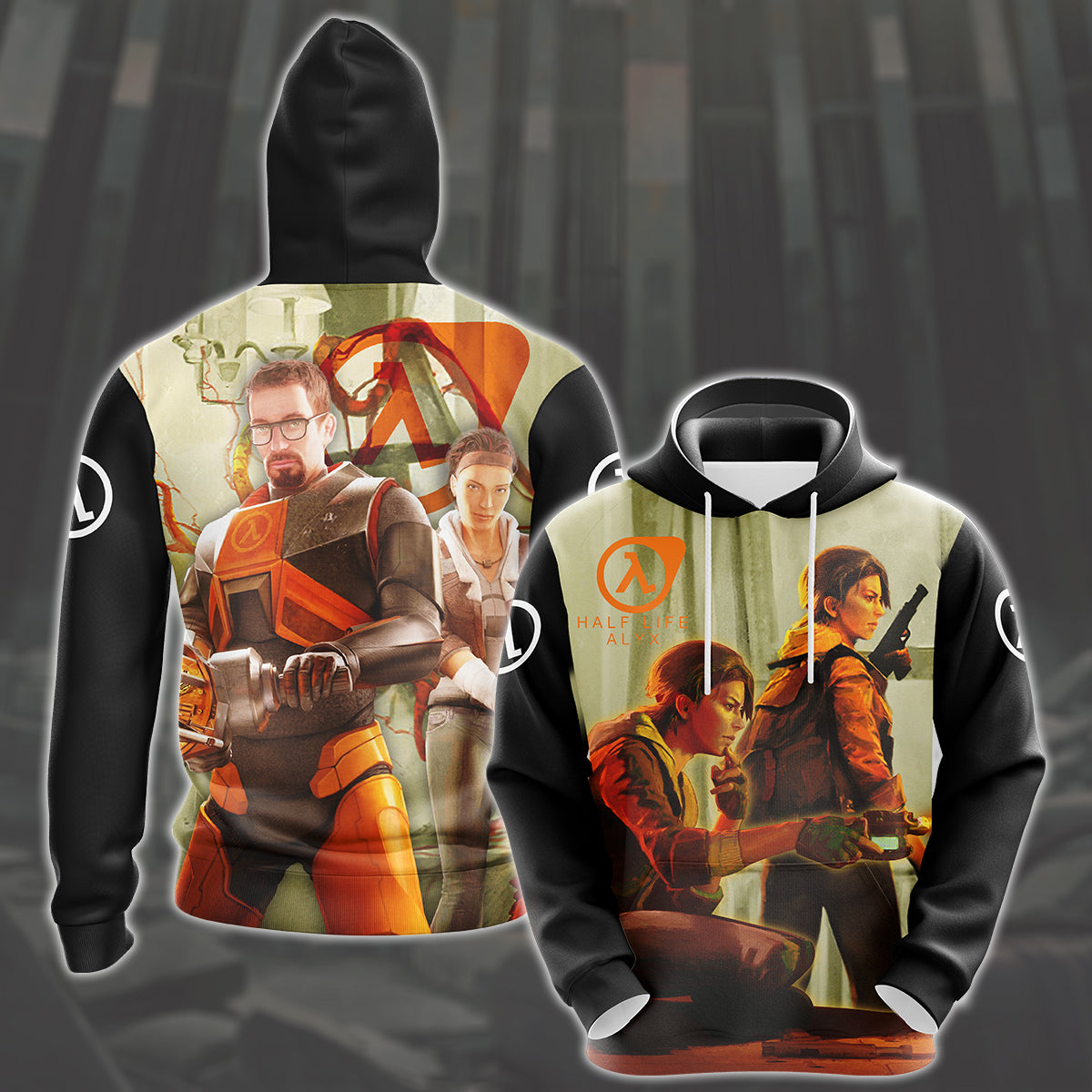 Half-Life: Alyx Video Game All Over Printed T-shirt Tank Top Zip Hoodie Pullover Hoodie Hawaiian Shirt Beach Shorts Joggers Hoodie