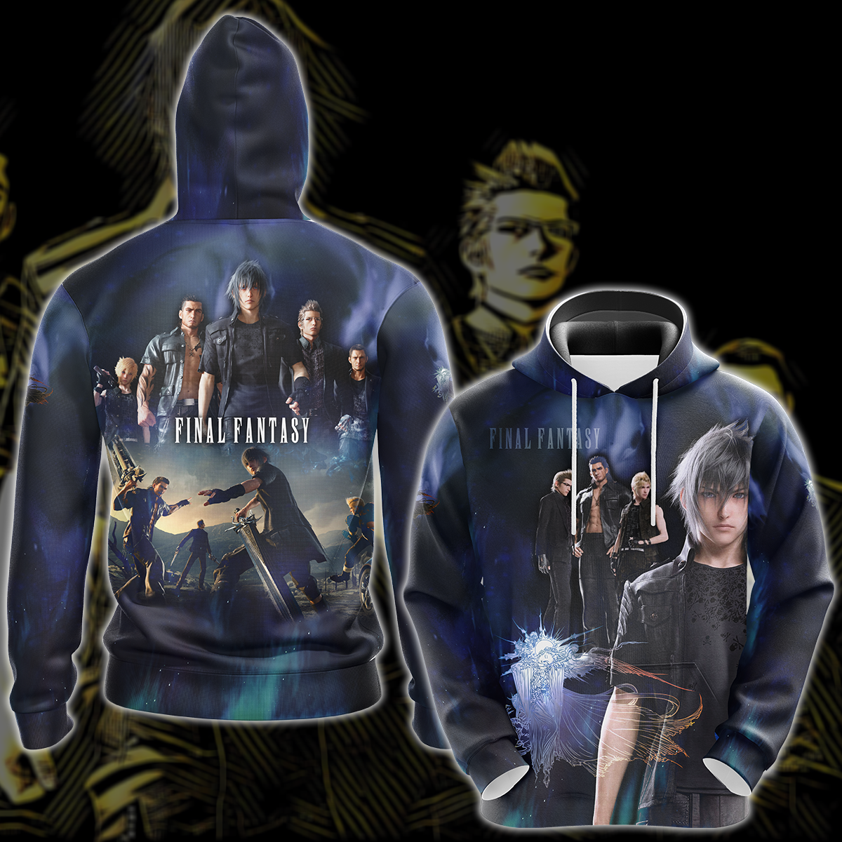 Final Fantasy XV Video Game 3D All Over Print T-shirt Tank Top Zip Hoodie Pullover Hoodie Hawaiian Shirt Beach Shorts Jogger Hoodie