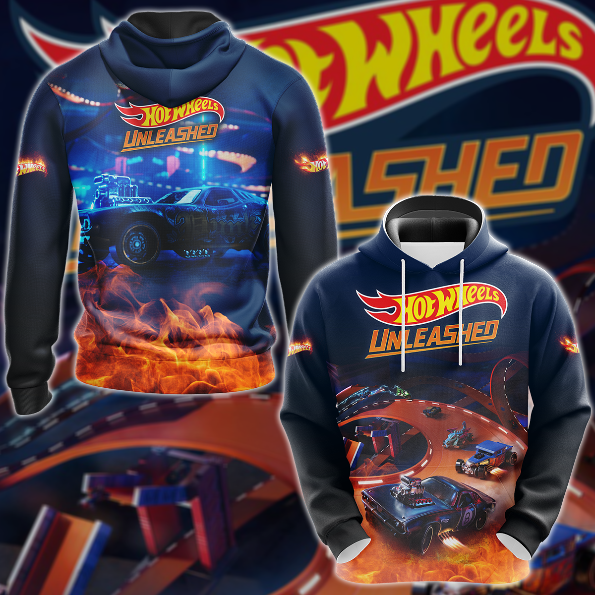 Hot Wheels Unleashed Video Game 3D All Over Print T-shirt Tank Top Zip Hoodie Pullover Hoodie Hawaiian Shirt Beach Shorts Jogger Hoodie