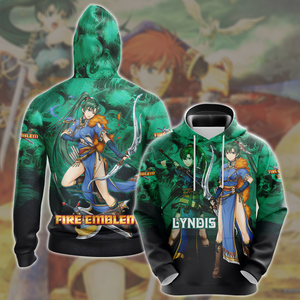 Fire Emblem Blazing Sword Lyndis Video Game All Over Printed T-shirt Tank Top Zip Hoodie Pullover Hoodie Hawaiian Shirt Beach Shorts Joggers Hoodie S 