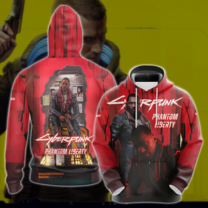 Cyberpunk 2077: Phantom Liberty Video Game All Over Printed T-shirt Tank Top Zip Hoodie Pullover Hoodie Hawaiian Shirt Beach Shorts Joggers Hoodie S 