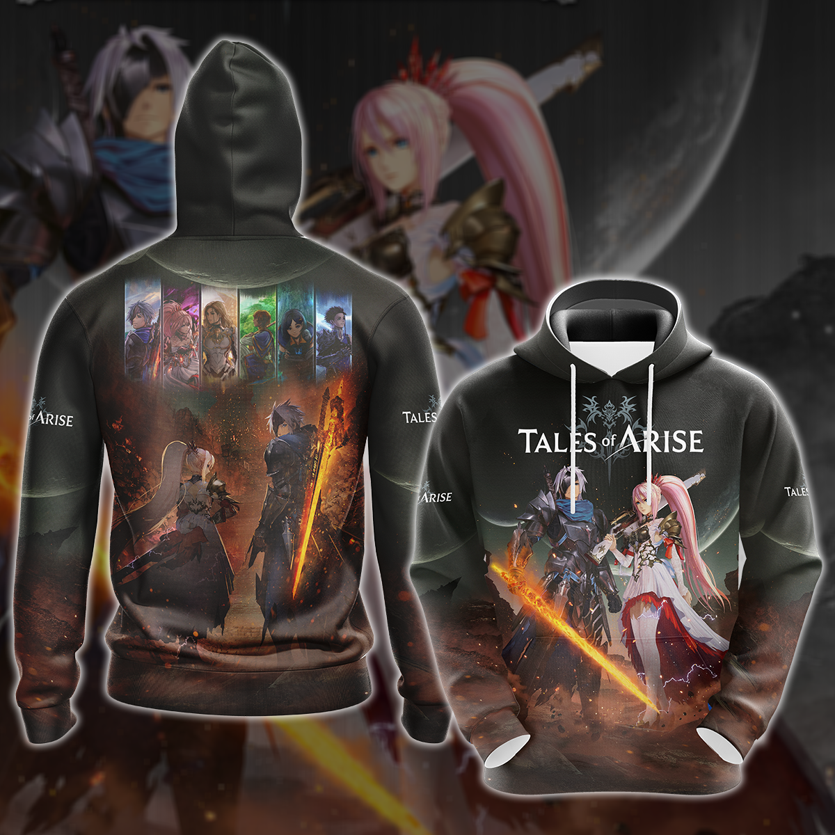 Tales of Arise Video Game 3D All Over Printed T-shirt Tank Top Zip Hoodie Pullover Hoodie Hawaiian Shirt Beach Shorts Jogger Hoodie